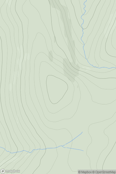 Thumbnail image for Carn Dubh [Tomintoul to Banff] showing contour plot for surrounding peak